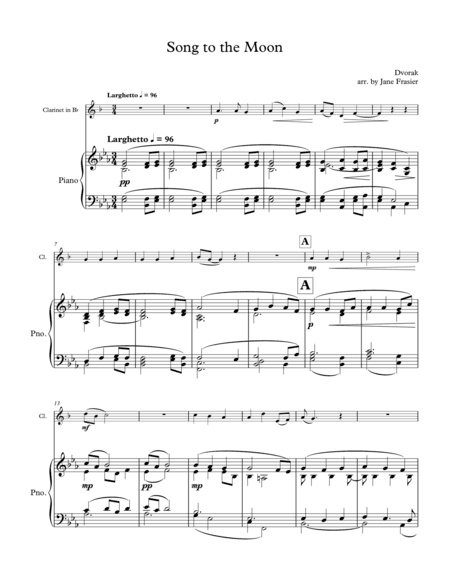 Song to the Moon (arr. Jane Frasier)