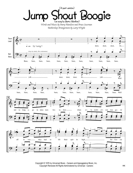 Jump Shout Boogie (arr. Larry Wright)