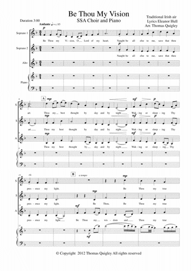 Be Thou My Vision (arr. Thomas Quigley)