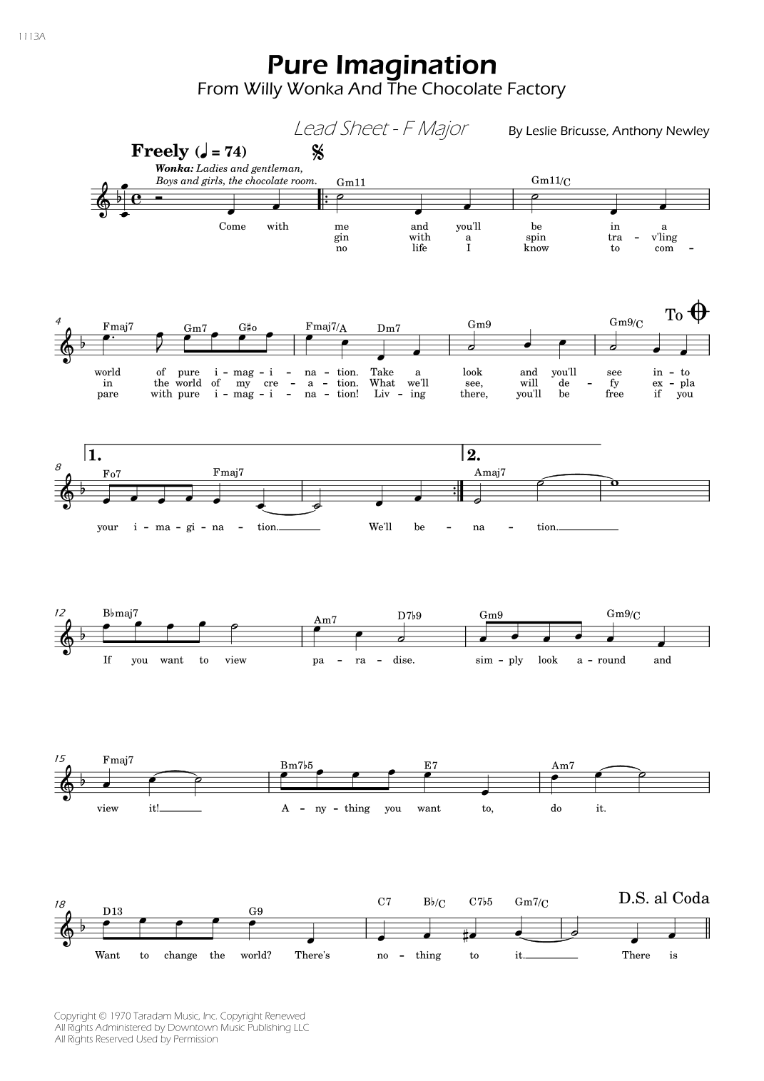 Pure Imagination (arr. César Madeira)