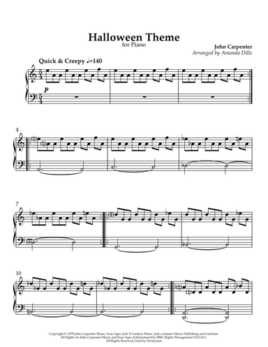 Halloween Theme (arr. Amanda Dills)