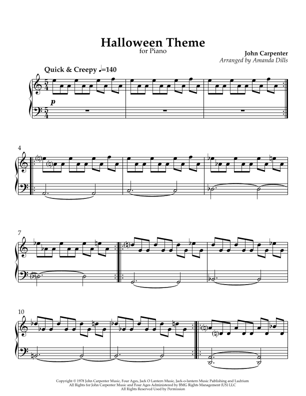 Halloween Theme (arr. Amanda Dills)