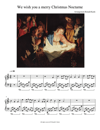 We wish you a merry Nocturne Christmas (arr. Ronald James Karle)