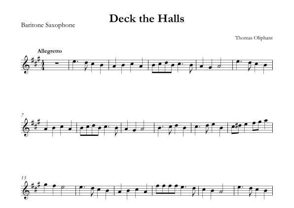 Deck the Halls (arr. SMMUS)