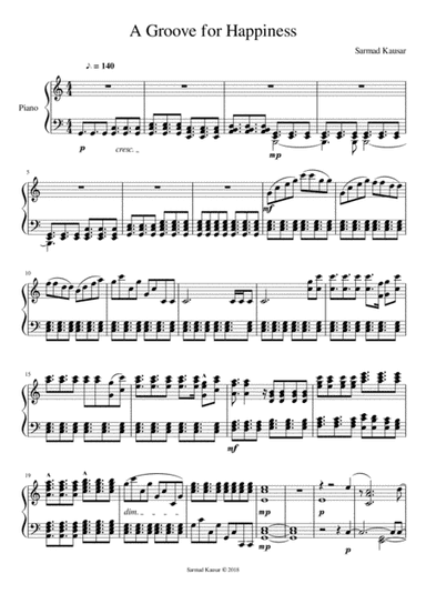 A Groove for happiness (Piano)