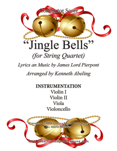 Jingle Bells (for String Quartet) (arr. Kenneth Abeling)