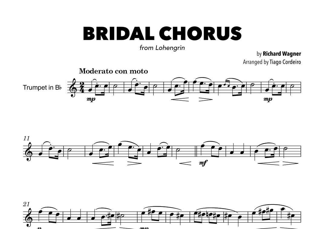 Bridal Chorus (arr. Tiago Cordeiro)