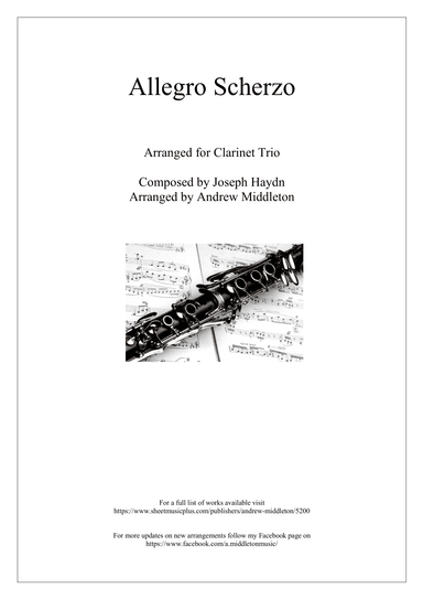Allegro Scherzando arranged for Clarinet Trio (arr. Andrew Middleton)