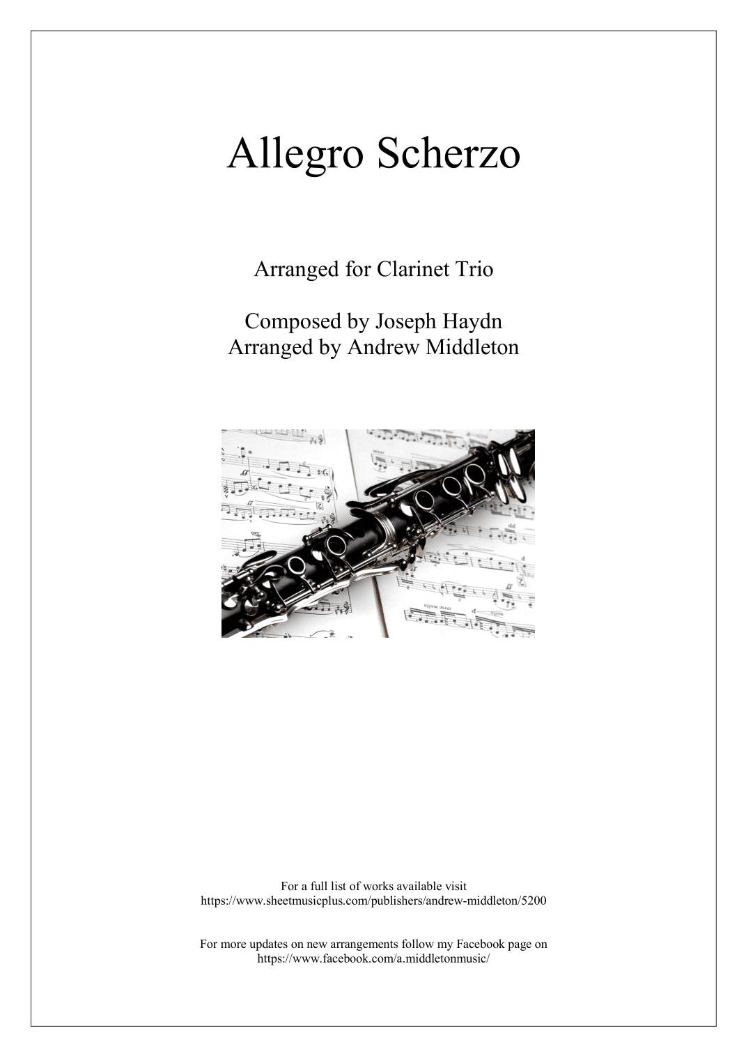 Allegro Scherzando arranged for Clarinet Trio (arr. Andrew Middleton)