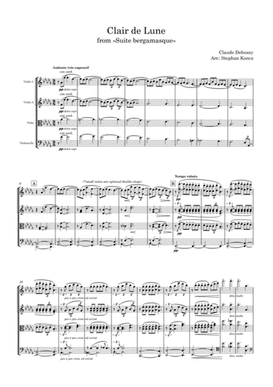 Clair de Lune (arr. Stephan Koncz)