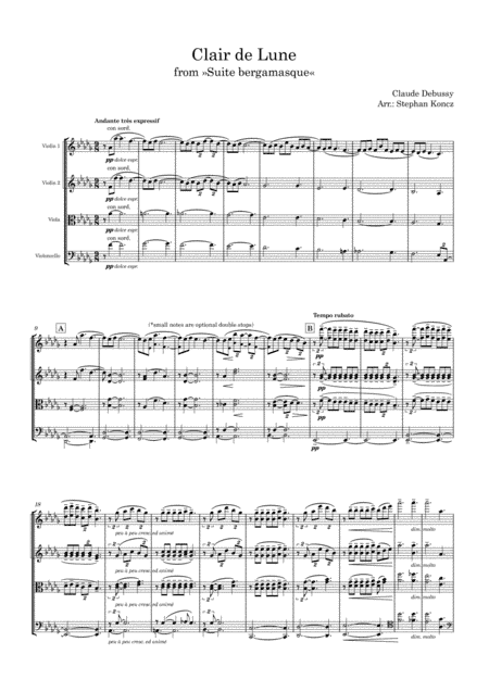 Clair de Lune (arr. Stephan Koncz)