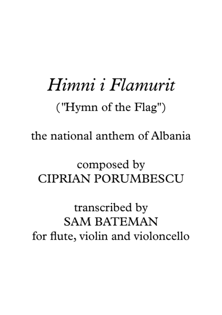 Himni i Flamurit (arr. Sam Bateman)