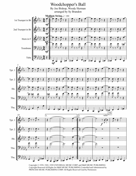 Woodchopper's Ball (arr. Sy Brandon)