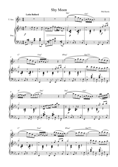 Shy Moon - Tenor Sax solo