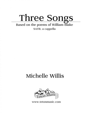 Three Songs-Poems of William Blake