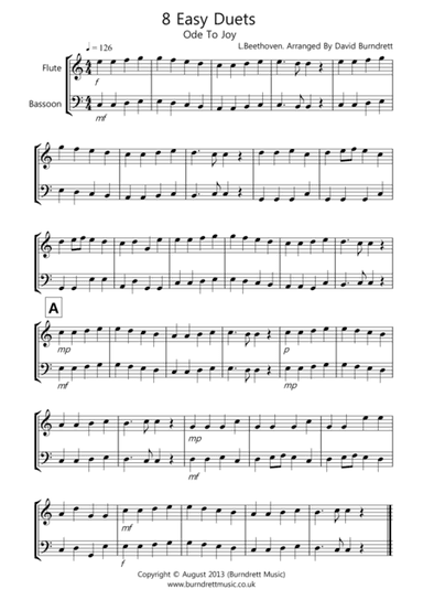 8 Duets For Flute And Bassoon (arr. David Burndrett)