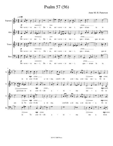 Psalm 57 (56):1--SATB