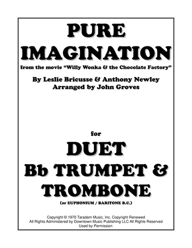 Pure Imagination (arr. John Groves)