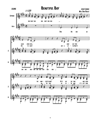 Beautiful Boy (darling Boy) (arr. William Brimer/AKA Will Dah Beast)