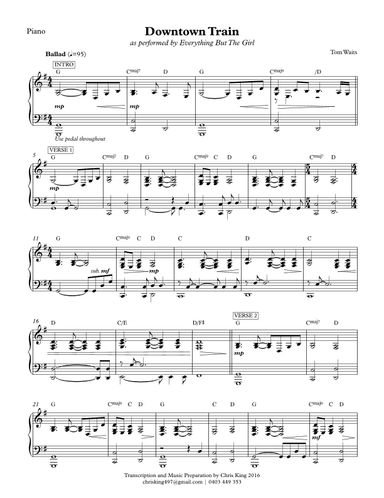 Downtown Train (arr. Chris King)