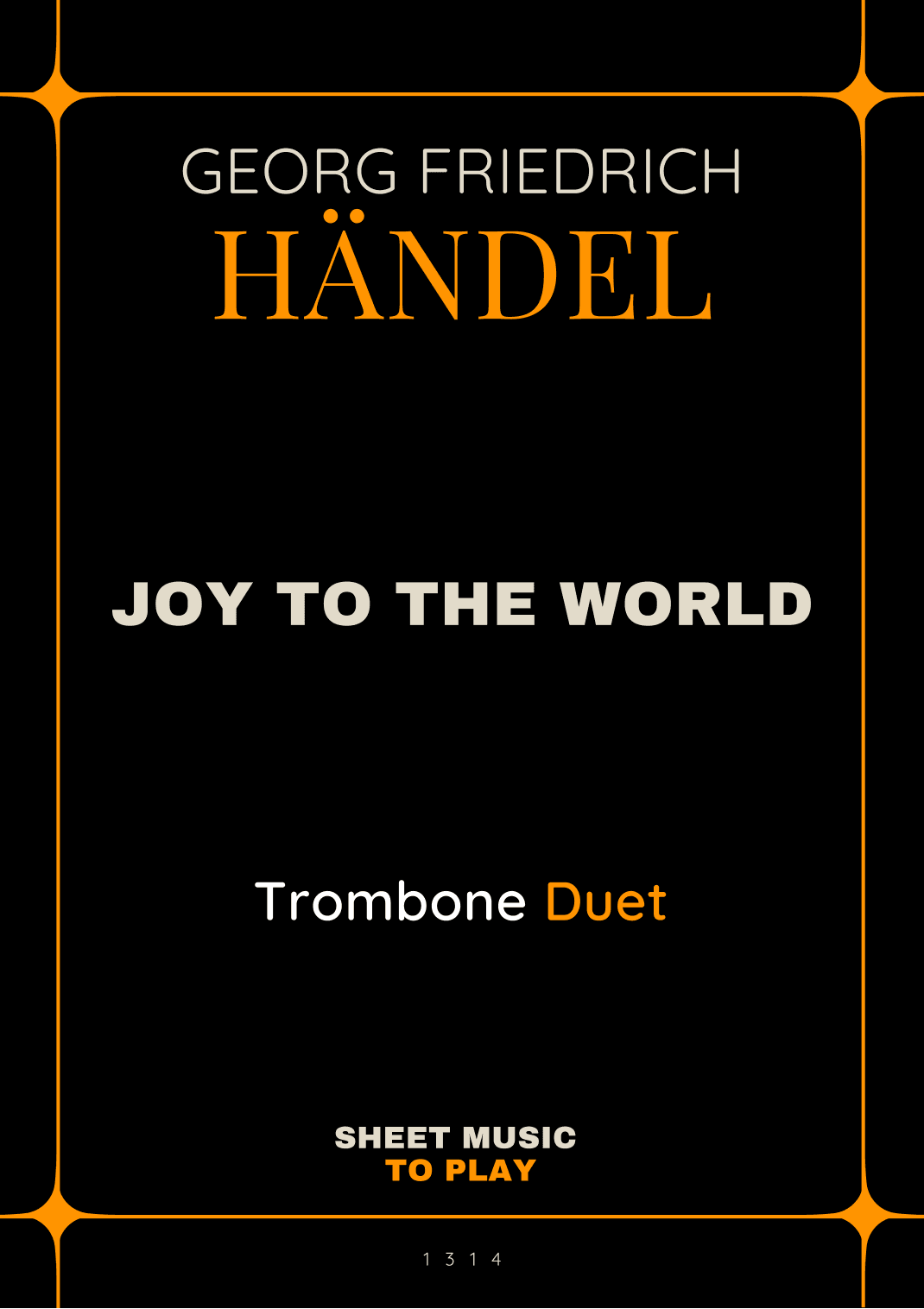 Joy To The World - Trombone Duet (Full Score and Parts) (arr. César Madeira)