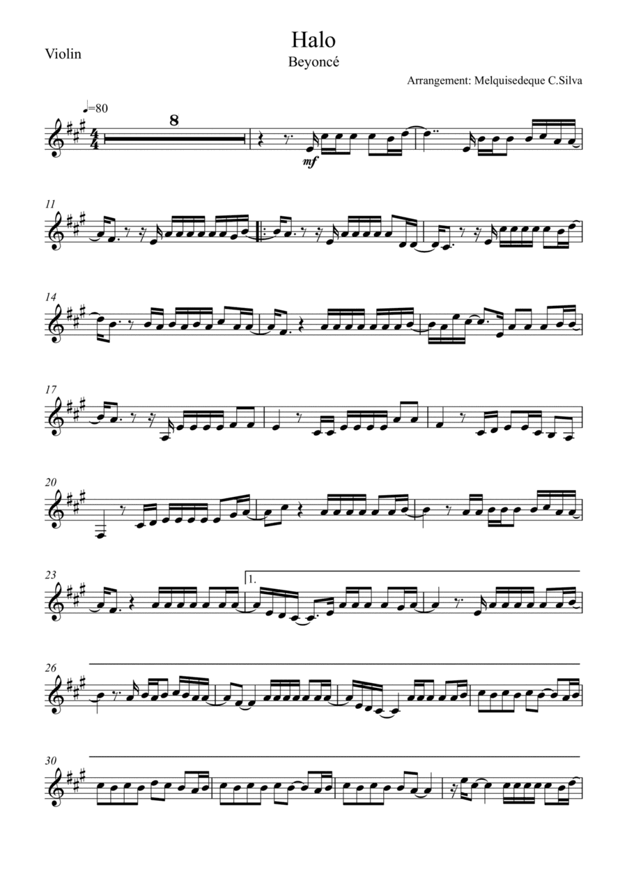 Halo (arr. Melquisedeque C.Silva)