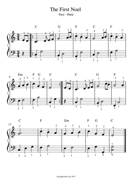The First Noel (arr. Dora Lim)