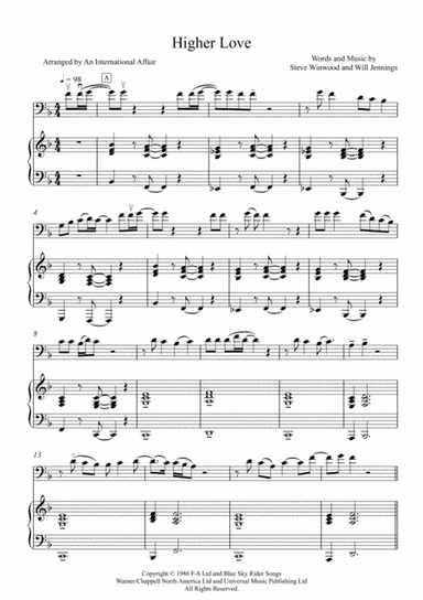Higher Love (arr. Adrian Daurov, An International Affair)