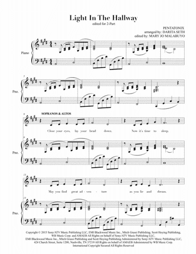 Light In The Hallway (arr. Darita Seth)