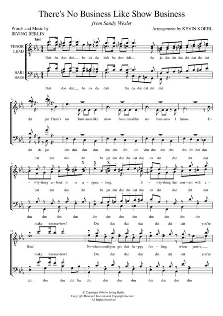 There's No Business Like Show Business (arr. Kevin Koehl)