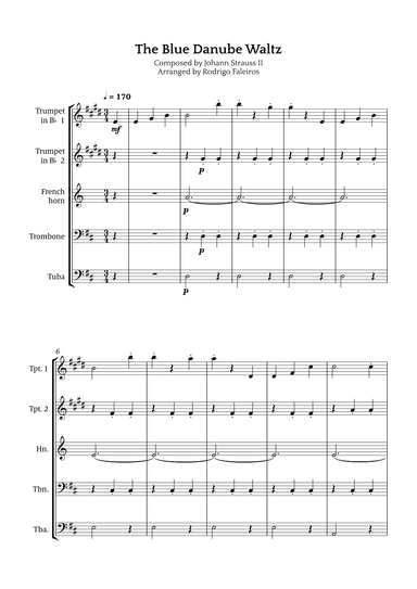 The Blue Danube Waltz (arr. Rodrigo Faleiros)