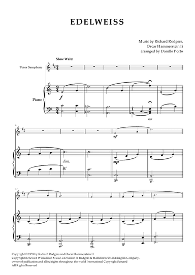Edelweiss (arr. Danillo Porto)