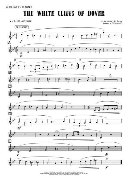 (there'll Be Bluebirds Over) The White Cliffs Of Dover (arr. DIXON mus-IC)