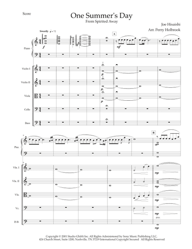 One Summer's Day (arr. Perry Holbrook)