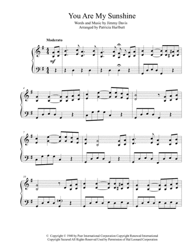 You Are My Sunshine (arr. Patricia Hurlbutt)