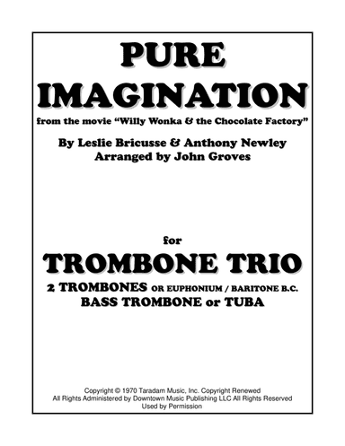 Pure Imagination (arr. John Groves)