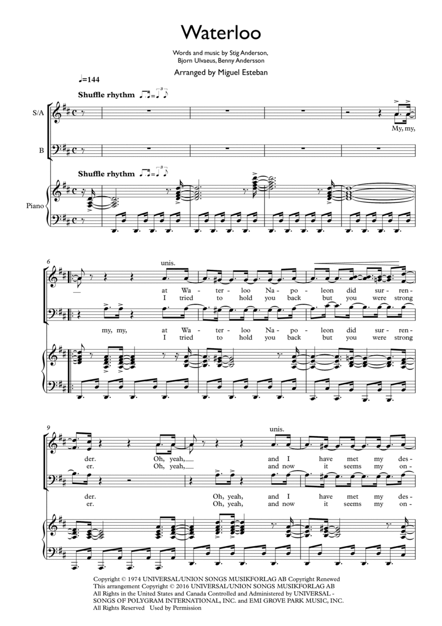 Waterloo (arr. Miguel Esteban)