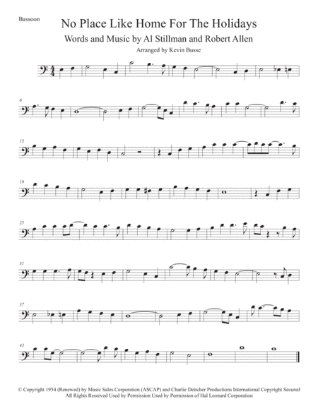 (There's No Place Like) Home For The Holidays (arr. Kevin Busse)