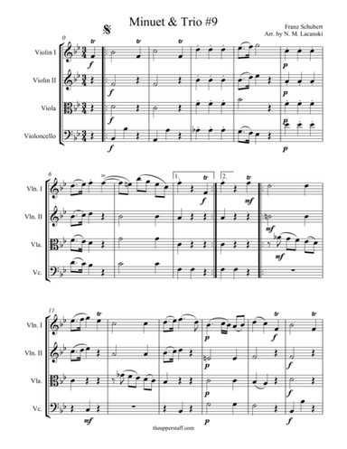 Minuet and Trio #9 (arr. Nick Lacanski)