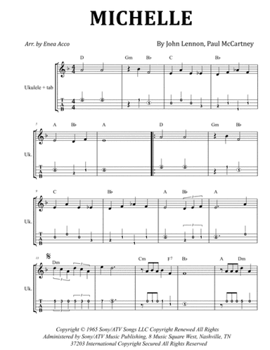 Michelle (arr. Enea Acco)