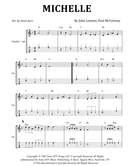 Michelle (arr. Enea Acco)