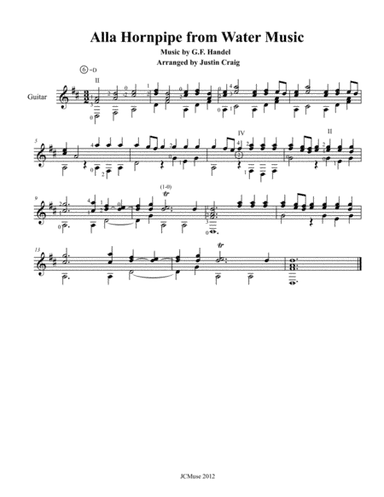 Alla Hornpipe from Water Music (arr. Justin Craig)