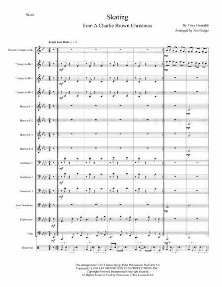 Skating (arr. Jim Bicigo)