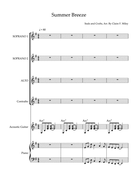 Summer Breeze (arr. Claire F. Miley)