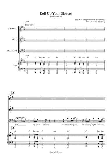 Roll Up Your Sleeves (arr. Loz Irwin-Ray)
