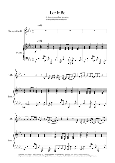 Let It Be (arr. Matthew pyeon)