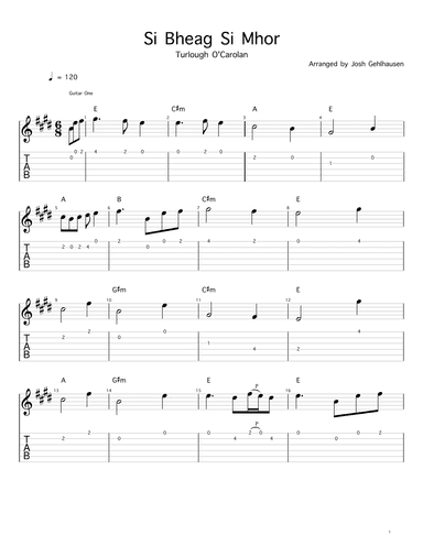 Si Bheag Si Mhor (arr. Josh Gehlhausen)