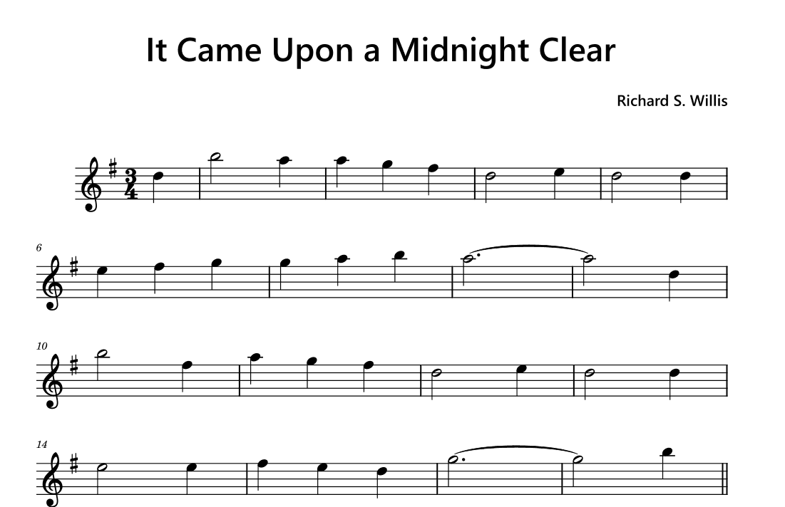 It Came Upon a Midnight Clear (arr. Funtom)