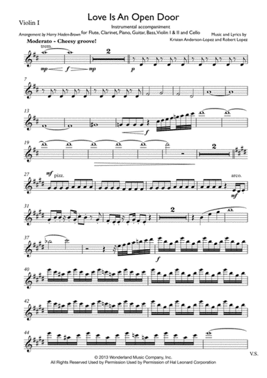 Love Is An Open Door (arr. Harry Haden-Brown)
