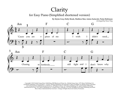 Clarity (arr. Tessa Ying)
